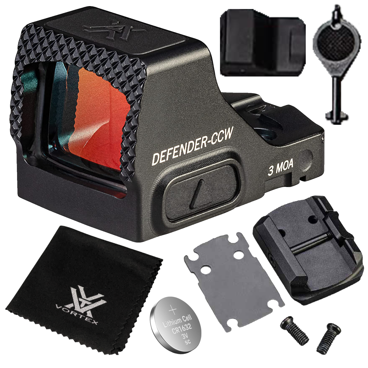 実物 Vortex Defender-CCW™ 3 MOA Red Dot Vortex Defender-CCW Red Dot Sight, 3 MOA Dot | Pyramyd AIR