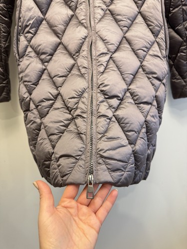 £700 Scervino Street by Ermanno Scervino Metallic Grey Puffer Jacket, Size M - Picture 7 of 21