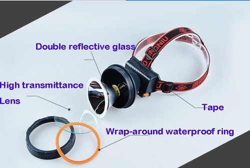 Waterpro 1200 LM L2 led,headlamp,touch,headlight,rechargeable. Camping, fishing - Picture 7 of 12