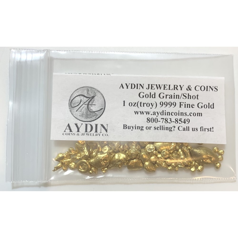 1 oz Refined Pure 24K Gold .9999 Fine Gold Shot Casting - IN 1 oz Refined Pure 24K Gold .9999 Fine Gold Shot Casting - IN