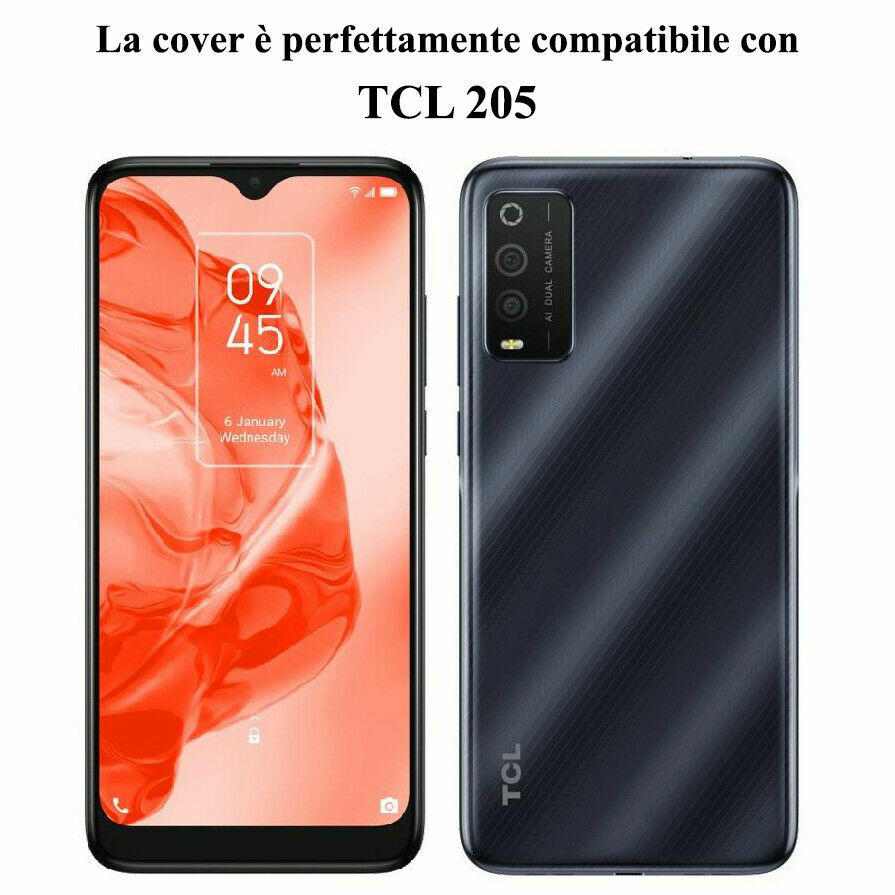 Cover compatibile con TCL 20 SE, Custodia Case in molle Trasparente