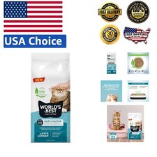 Lightweight  Flushable Cat Litter - Poop Fighter 32lb with Natural Ingredients