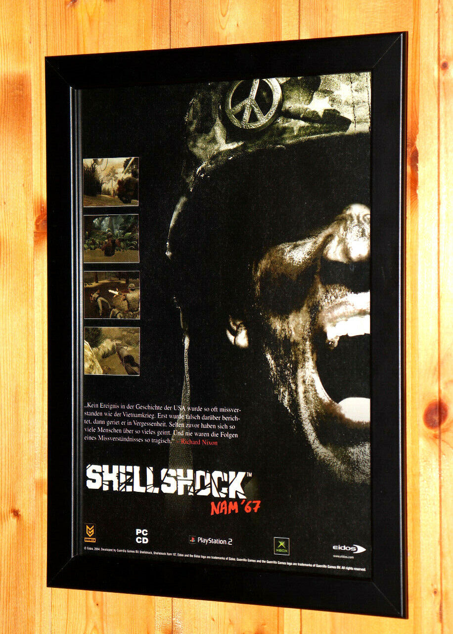 2004 SHELLSHOCK NAM 67 Xbox PlayStation Video Game - Promo PRINT AD 9 X  10.75