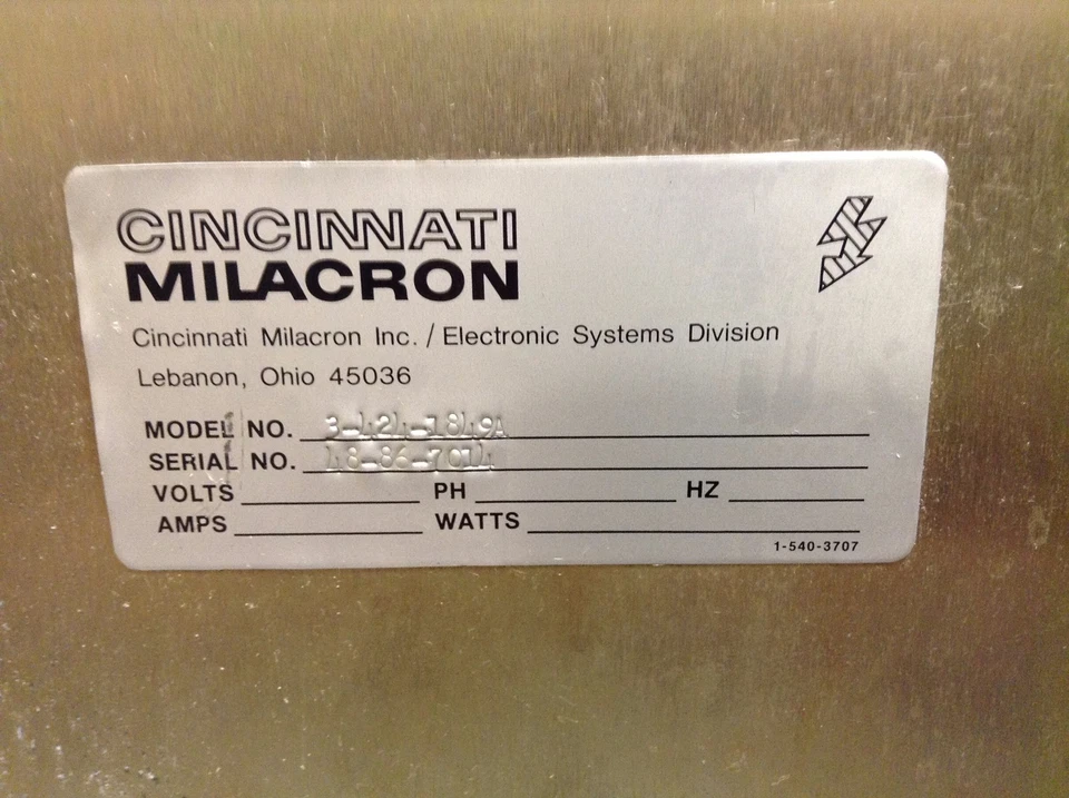 Sistema de procesador Cincinnati Milacron 3-424-1849A Rev E en rack 34241849A (TSC) Foto 3 de 4