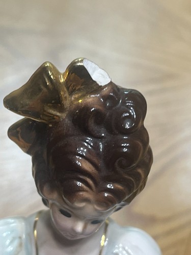VINTAGE JOSEF ORIGINAL JAPAN LOVE MAKES THE WORLD GO AROUND LADY 8" FIGURE READ - Picture 8 of 8