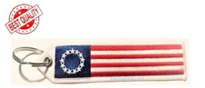 USA 13 Stars Keychain Patriotic Flag patch Key Fob American Pride Keychain Patch