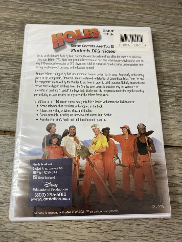 holes DVD enhanced classroom edition New Sealed - Image 2 of 4