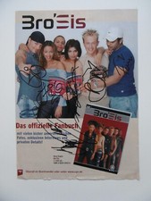 Brosis autographs signed A4 magazine image