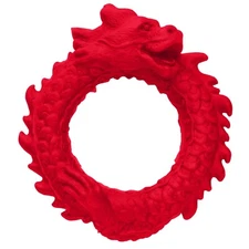Creature Cocks Rise Of The Dragon Silicone Cock Ring Red - Penis Ring