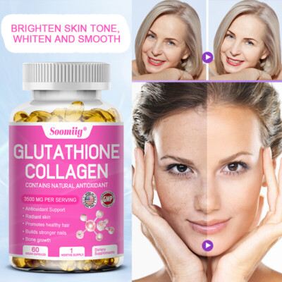 Skin Whitening 3500mg - with Glutathione & Collagen - Antioxidant,  Anti-aging