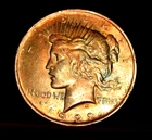1922 PEACE DOLLAR TONED & UNCIRCULATED ID NO E-299