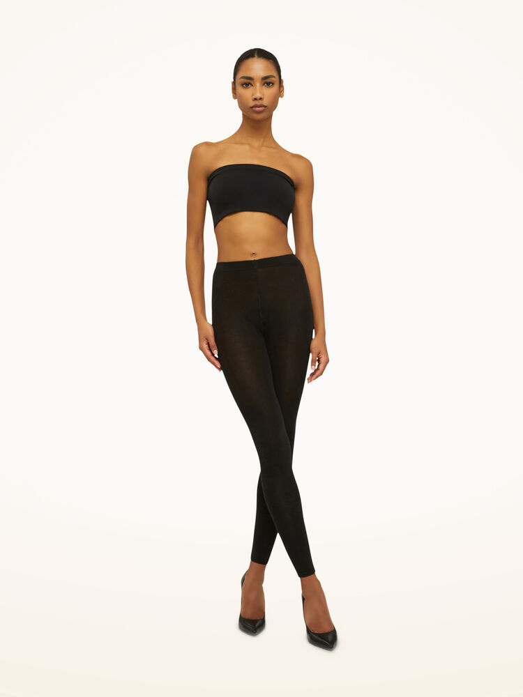 Collant Wolford En Cachemire Et Soie - Noir Avec Effet Brillant - Neuf Avec étiquettes - Luxe Absolu