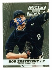 ROB ZASTRYZNY SIGNED 2013 PRIZM DRAFT ROOKIE CARD CHICAGO CUBS AUTO B