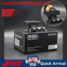 Swmpfox Rebel Riser RMR Footprint Mount - Adjustable Height for ‎Picatinny Mount