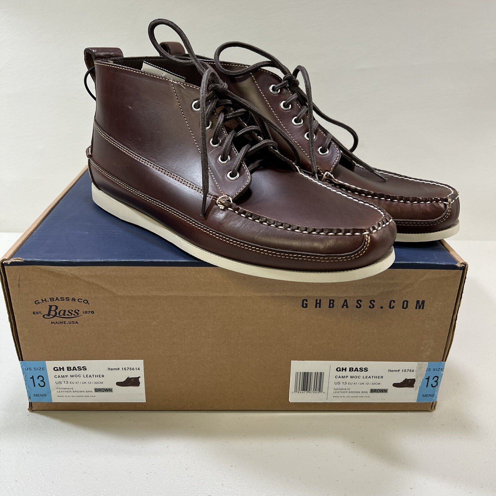 GH Bass Mens Camp Moc Shoes US 13M 