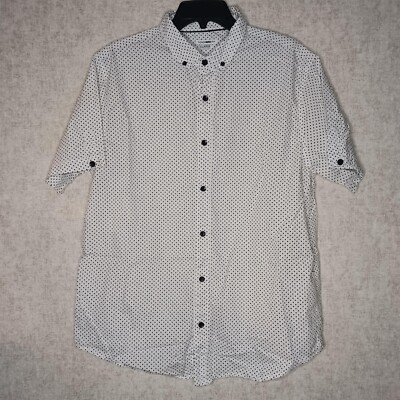 fashion nova mens dress shirts Men's Luxe Stretch Dress Shirt in White Size 2XL