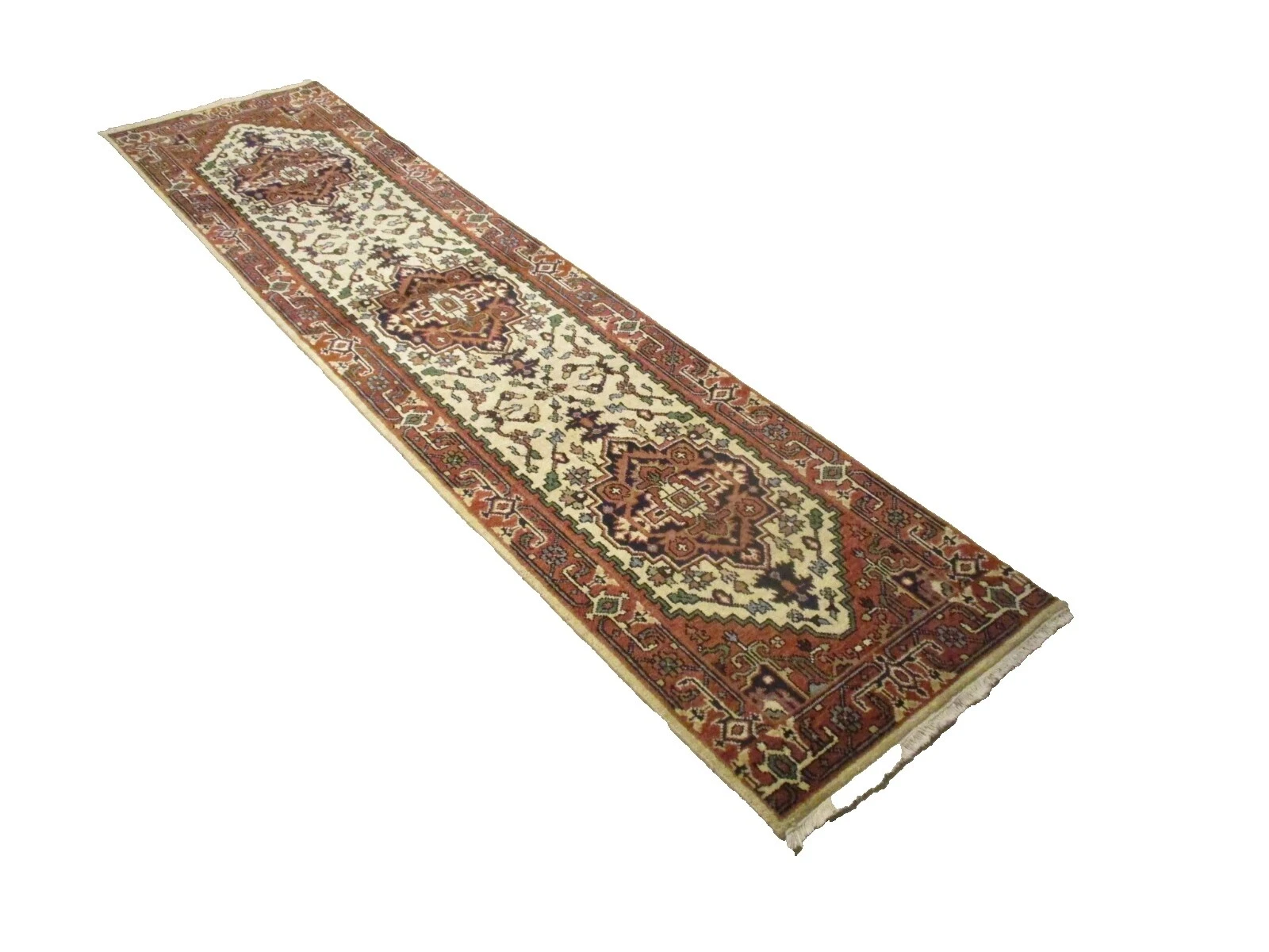 Rectangle Geometric Antique Runners