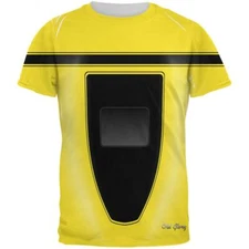 Halloween Classic Muscle Car Yellow Costume All Over Mens T Shirt