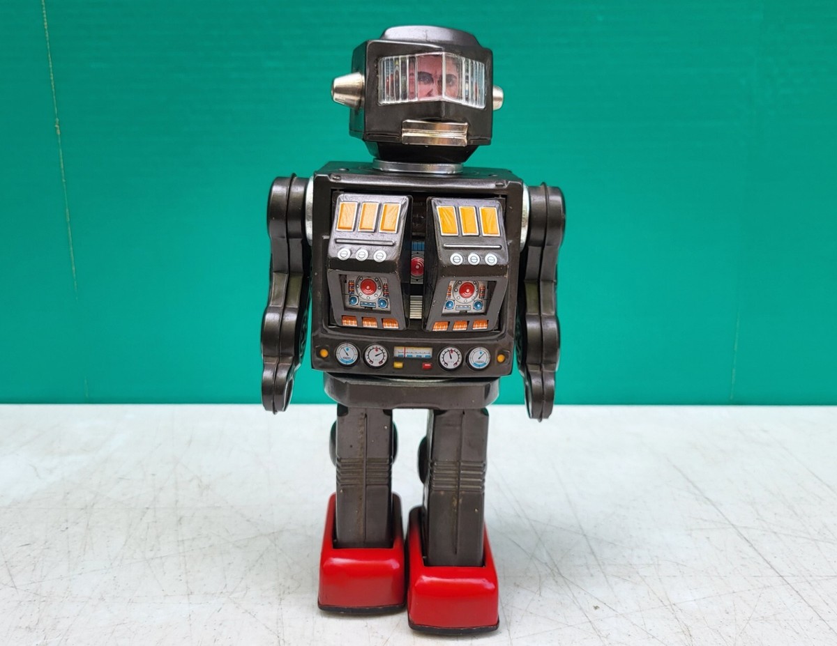 Horikawa Super Astronaut Robot Tin Toy ROTATE O MATIC Japan