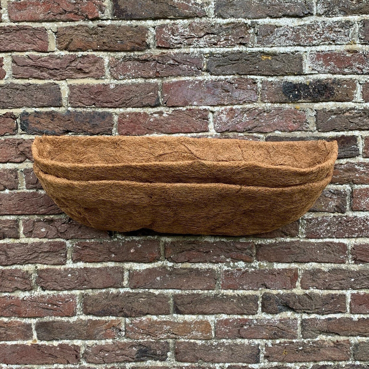 Preformed Coco Liner Extra Deep Garden Wall Basket Trough Planter 60cm Pack of 2