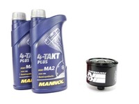ÖLfilter KN147 MotoröL Set 10W40 2 Liter FüR Yamaha FZS 600 XVS 1300 Fazer