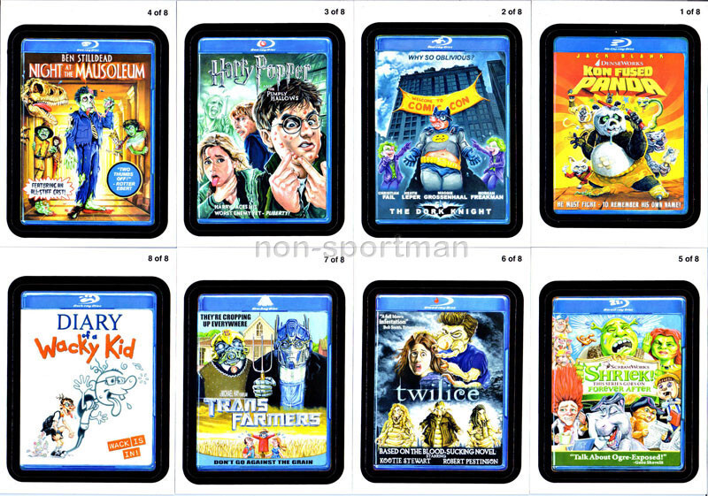 WACKY PACKAGES ALL NEW SERIES 8 (ANS8) GO TO THE MOVIES SET (8) | eBay