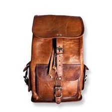 Handmade 3 Tasche Rucksack Original Vintage Leder Laptop Rucksack Reisetasche