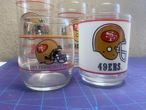 Vintage - San Francisco 49ers - Drinking Glasses Lot Of 5 - Picture 2 of 10