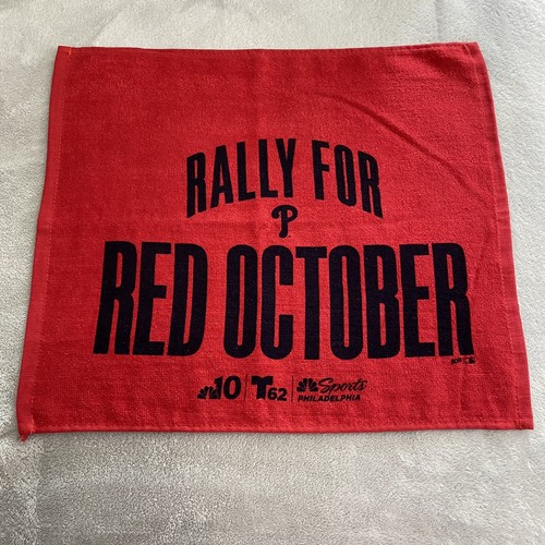 Philadelphia Phillies 2024 Rally Towel & 2023 Poster Print Red October MLB - Picture 2 of 6