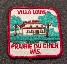 VINTAGE VILLA LOUIS PRARIE DU CHIEN WISCONSIN 3 INCH PATCH