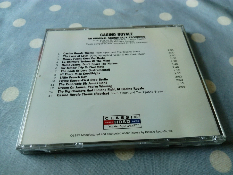 Burt Bacharach Casino Royale (Soundtrack) DVD CD (DVD-Audio/Double Sided) - Image 4 of 4