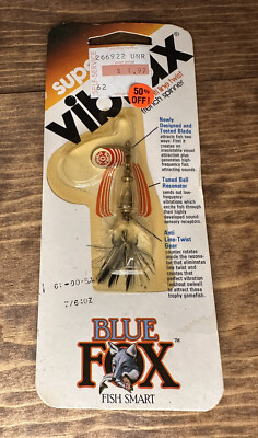 Vintage Blue Fox Super Vibrax 7/64 oz. Size 0 Blade Spinner Fishing Lure