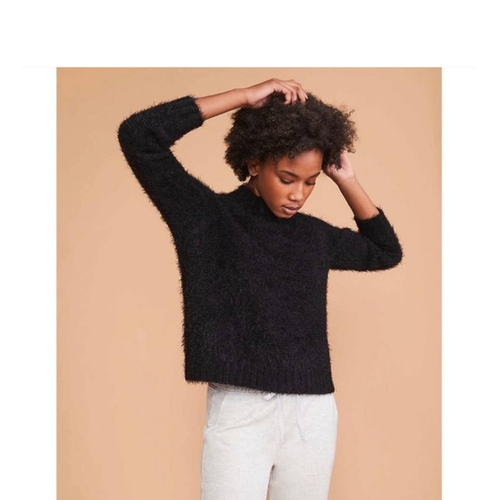Lou \u0026 Grey Mock Neck Long Sleeve Fuzzy 
