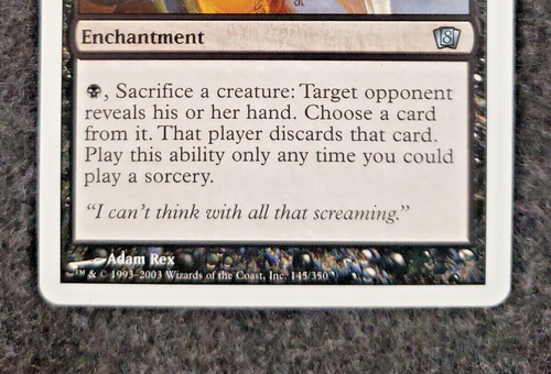 Mind Slash Eighth Edition - Magic the Gathering MTG Black Never played (DS3D1J9) - 第 5/20 張圖片