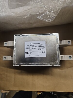 Radius Power RPC1508-64 1000-703 1PH/PE 250V Line Filter 