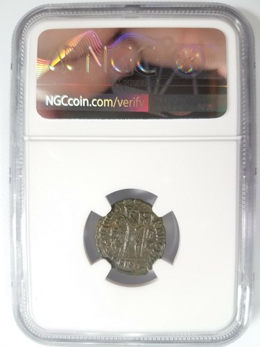 Gratian Western Roman Empire 367-383 NGC AU Nummus AE3 Late Empire The Dominate - Picture 12 of 12
