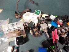 Huge Lot of Vintage Switches & Odd Computer Keys 7665K4 NOS Toggle Odd Lot!