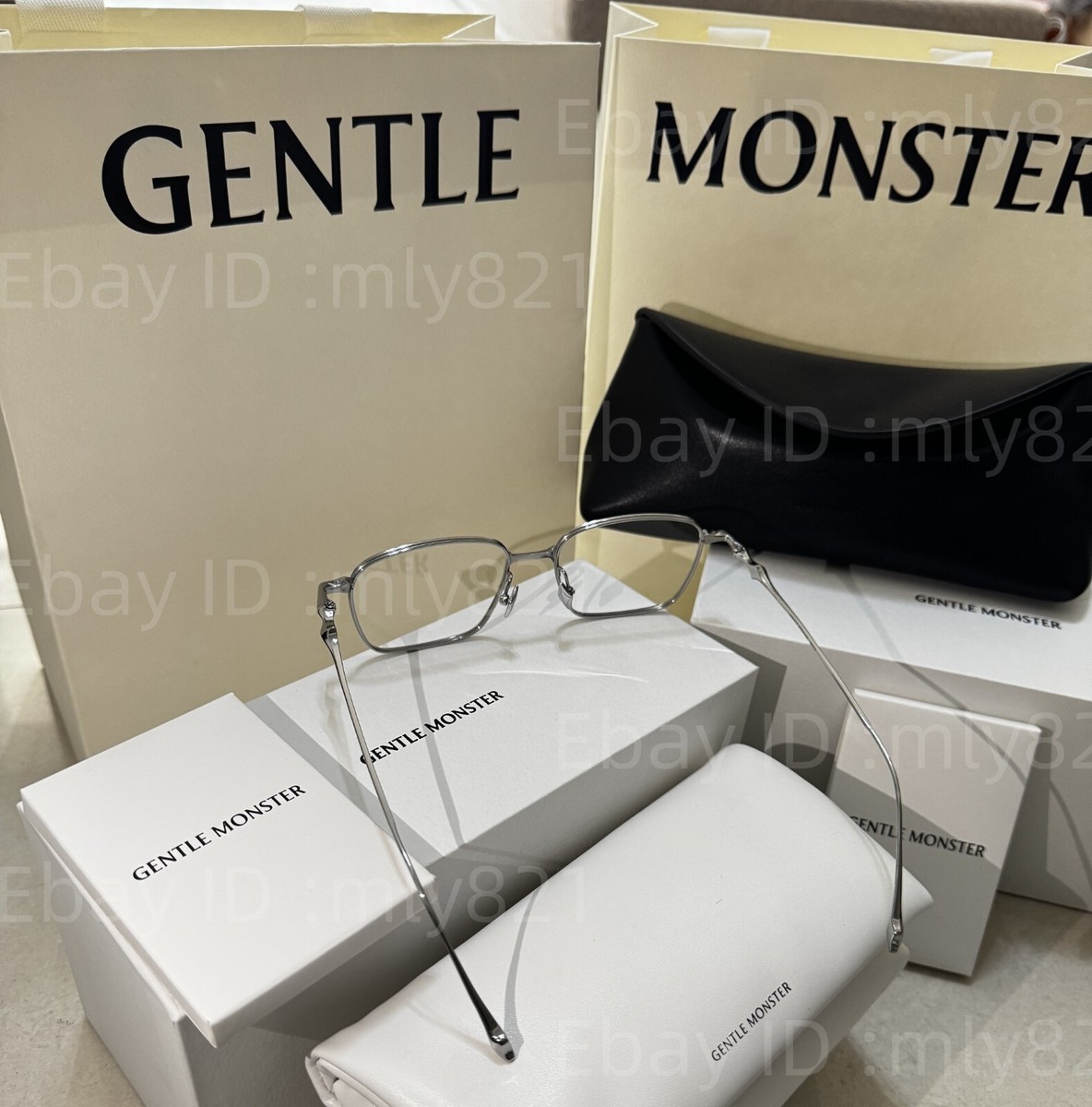 GentleMonster Sunglasses BOLD - ABA 02 Silver Frame Clear Lenses