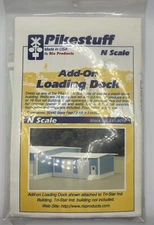 N Scale Pikestuff 541-8018 Add-On Loading Dock Building Kit BRAND NEW SEALED