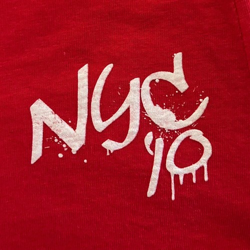 Youth Boys Nike Shirt Red Swoosh Logo Baseball NYC 10 Graphic Tee Size M 8-10 - Picture 4 of 8