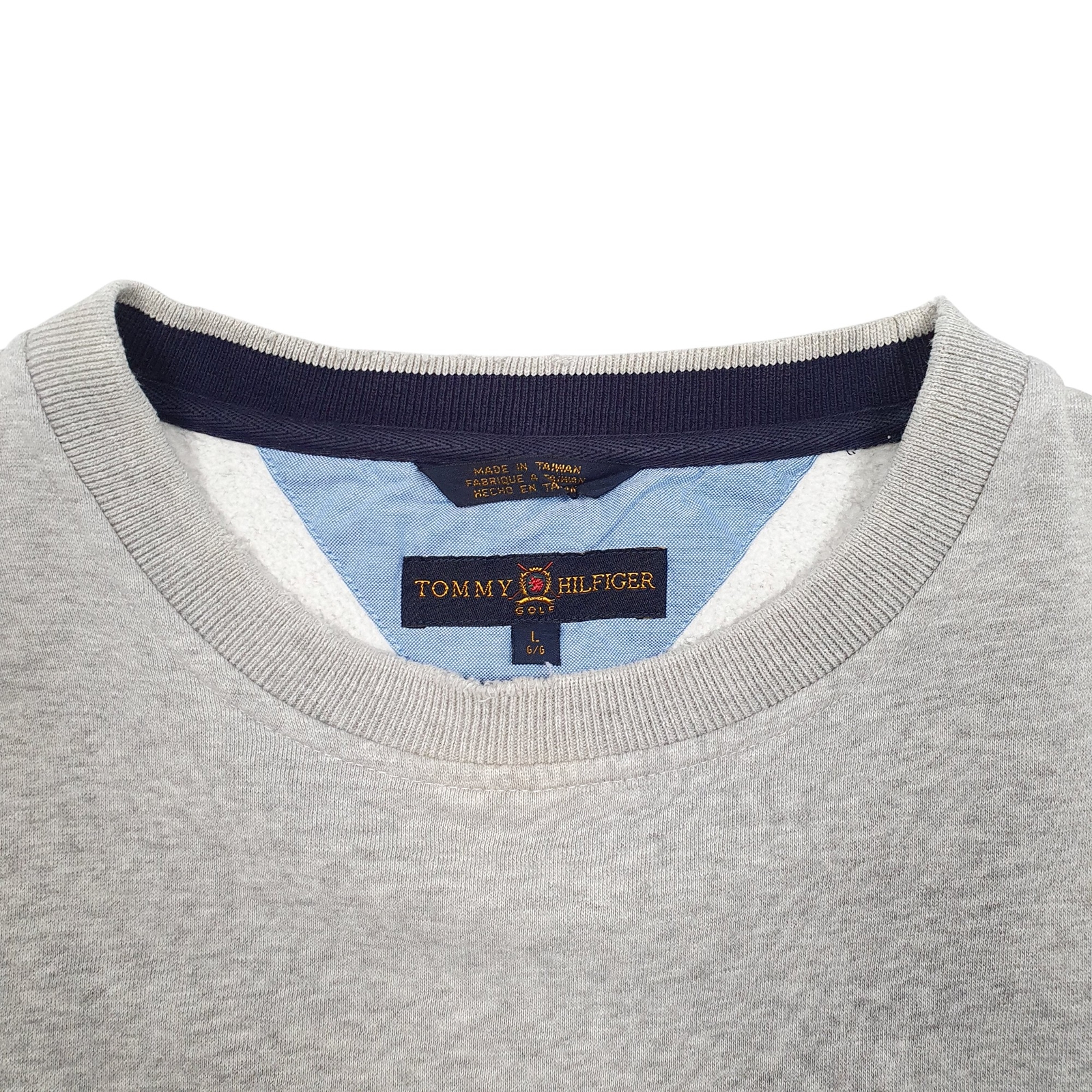 TOMMY HILFIGER Crewneck Golf Jumper Sweatshirt Mens L image 2