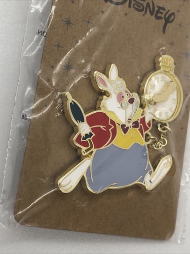 Disney Alicia en el País de las Maravillas Conejo Blanco con Reloj Giratorio Pin Esmalte - LICENCIADO - Imagen 4 de 8
