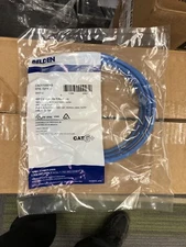 New BELDEN  RJ45 CAT6+ BONDED PAIRS PATCHCORD~10 FEET BLUE~C601116010 LOT OF 5
