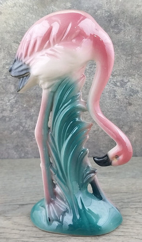 Vintage MCM Decor Flamingo Bird Figure Statue - Will George - Unsigned