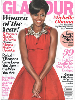 Glamour Magazine December 2009 Michelle Obama Cover