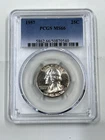 1957 25C PCGS MS66