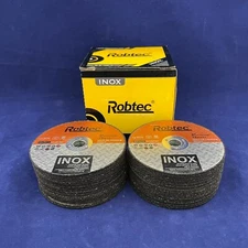 Set of 50: Robtec White Aluminum Oxide Steel Cut Off Wheels 3" X 1/32" X 3/8"