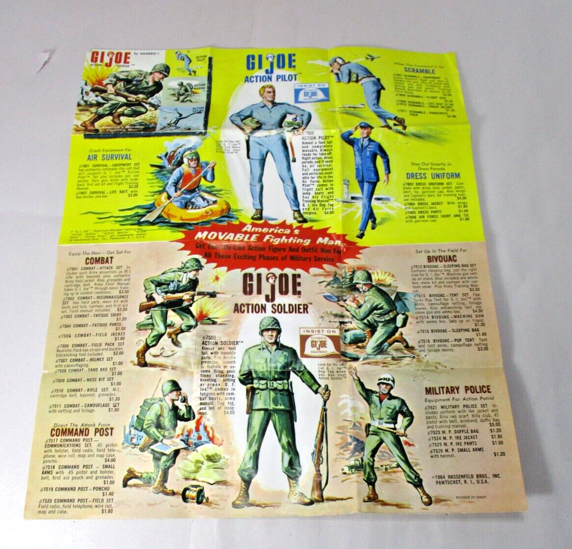 ビンテージGI JOE 1964 ショアパトロール　SP G.i. Joe Action Pilote. Hasbro. 1964. In Original Box In