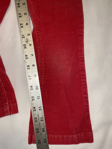 2 Pair Mini Boden Corduroy Flare Leg Jeans Pants Red & Blue Sz 4Y Bell Bottoms - Picture 10 of 19