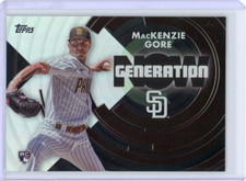 MacKenzie Gore Rookie RC 2022 Topps Update Generation Now GN-89 San Diego Padres